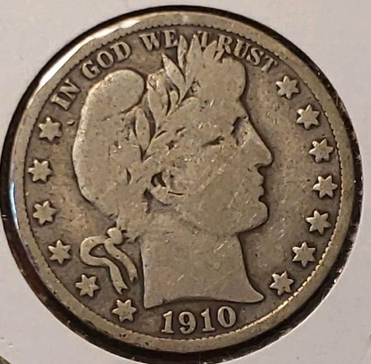 1910-S Barber Silver Half Dollar 1910-S Barber Silver Half Dollar