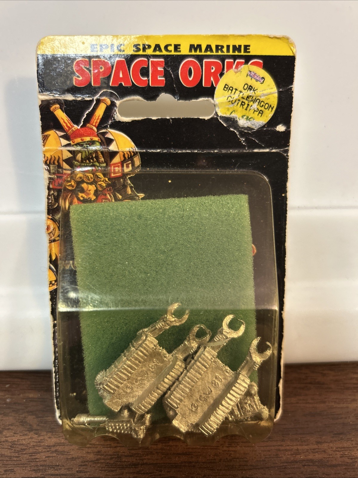 GW Warhammer EPIC Space Marine Blister - Orks Battlewagon Gutrippa OOP 1990