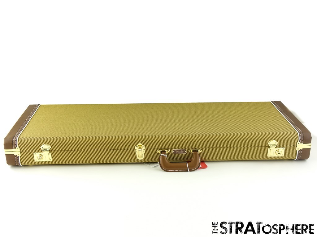 Fender AV II American Vintage 57 1957 Tele Strat TWEED HARDSHELL CASE.