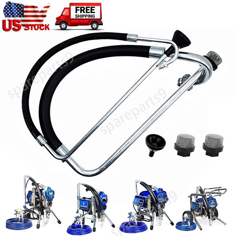 New For Graco 395 490 495 Airless Paint Sprayer Suction Hose Tube Reflux Line US