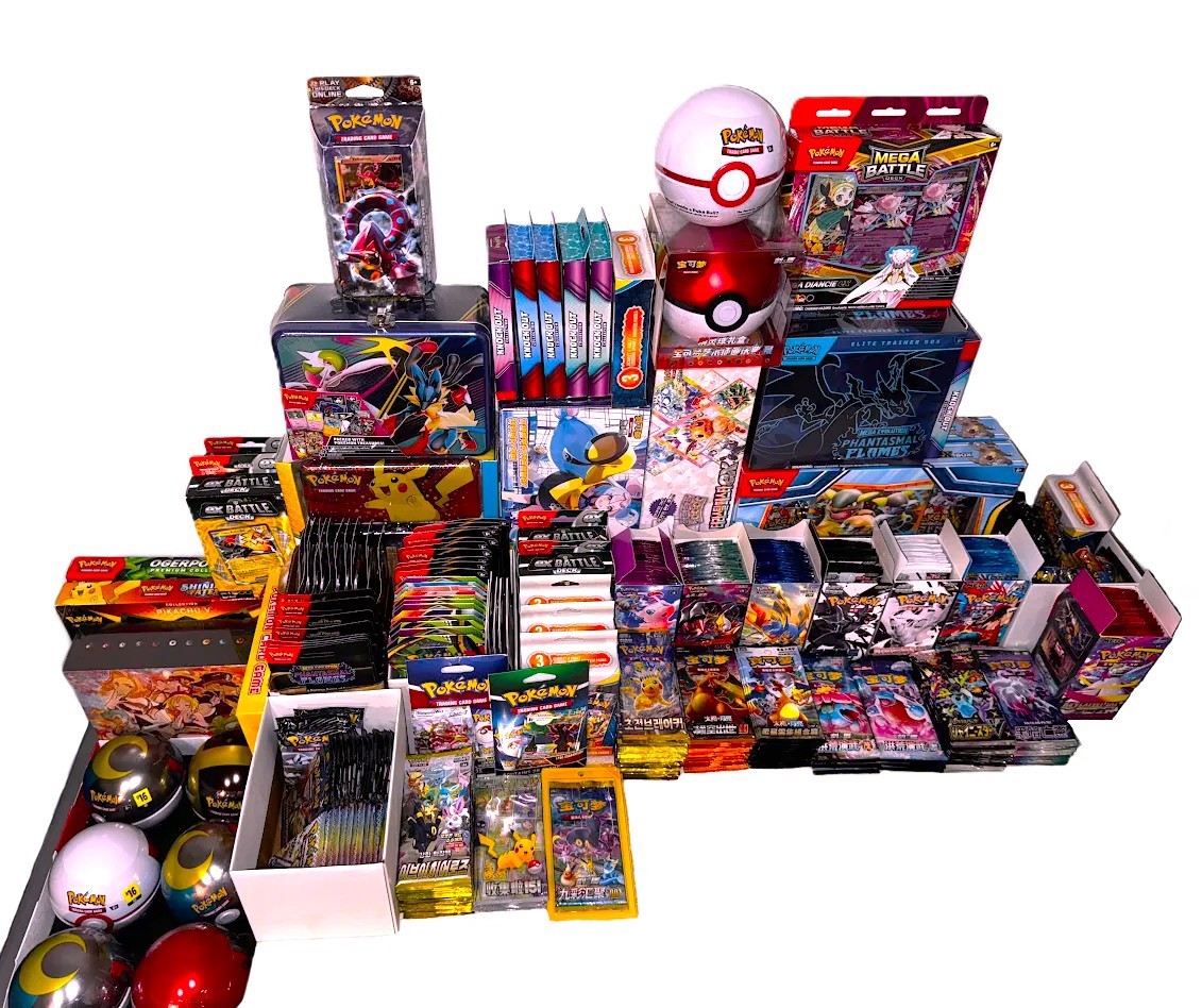 HUGE Pokemon Mystery Box Booster Packs, Boxes, Singles, (READ DESCRIPTION) 