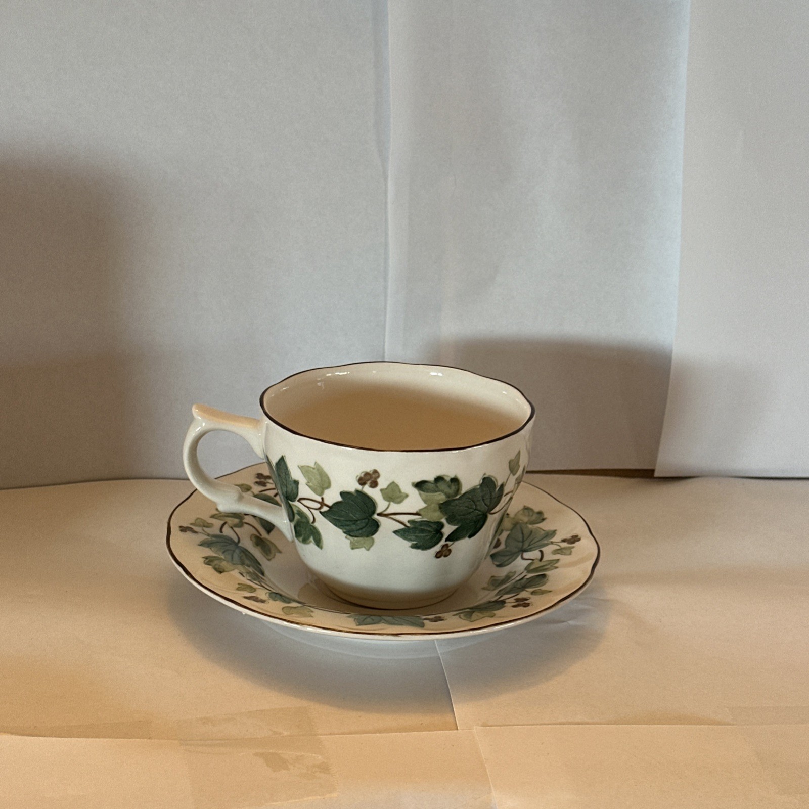 Casual Living Nikko Saucer Ceramic Tea Cups 4 Pack