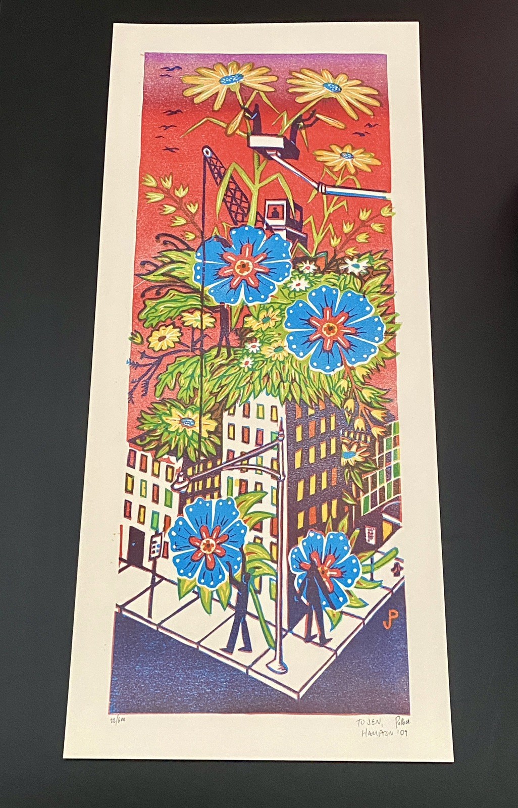 Mint Signed Jim Pollock Limited Ed Spring Construction Art Print (Phish Artist) Mint Signed Jim Pollock Limited Ed Spring Construction Art Print (Phish Artist)