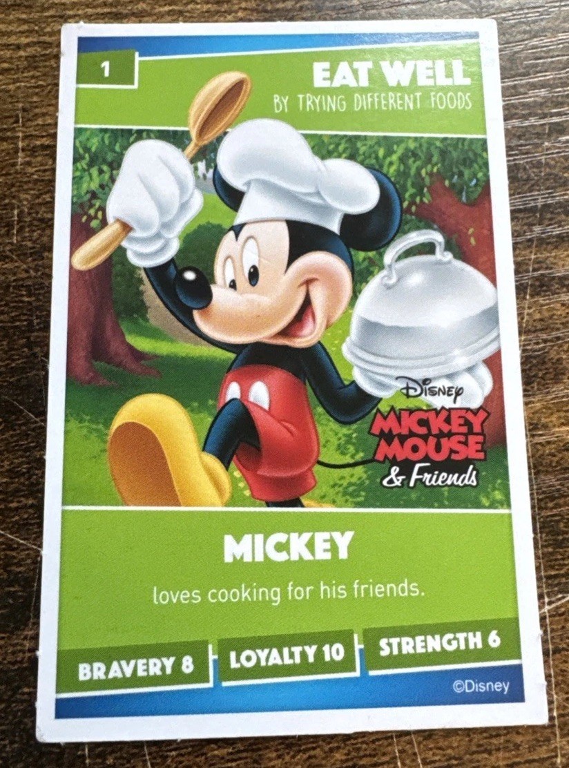 2019 Sainsbury\'s Disney Heroes Mickey Mouse #1 Cooking Chef Uk Issued