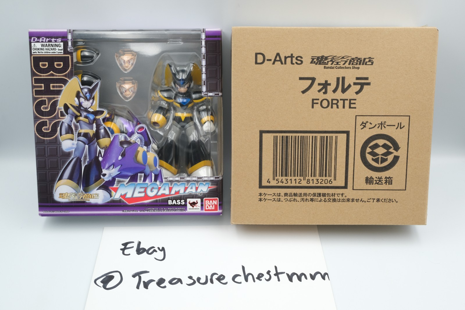 RARE Bandai D-arts Megaman Rockman Bass Forte and Treble Figure US Seller