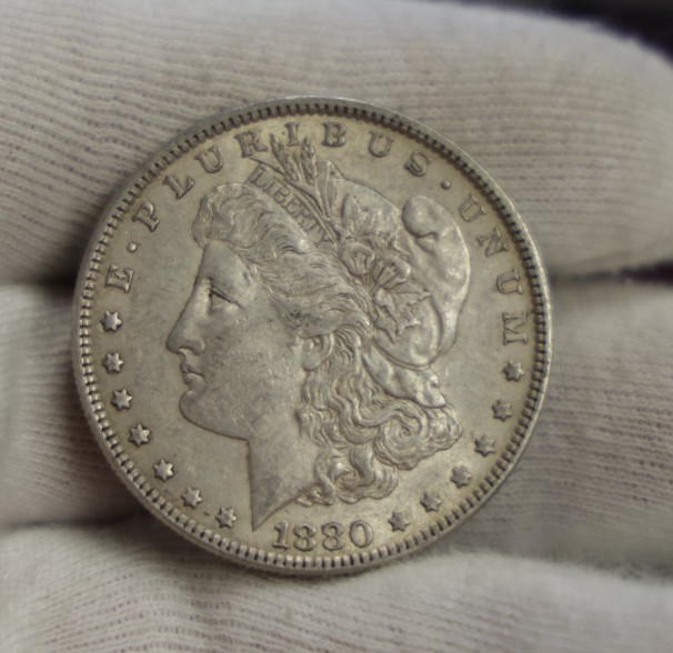 1880 US Morgan Silver Dollar $1 XF (Cleaned,Retoned) 1880 US Morgan Silver Dollar $1 XF (Cleaned,Retoned)