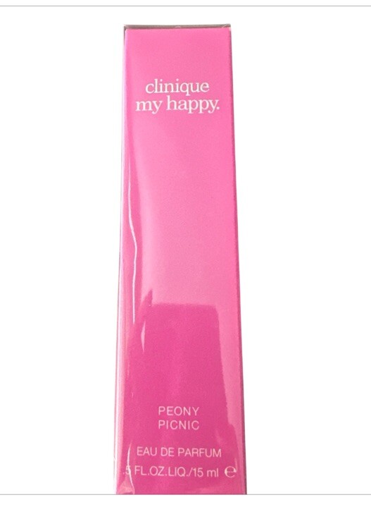New Clinique My Happy Peony Picnic Perfume Spray 0.5 oz Boxed