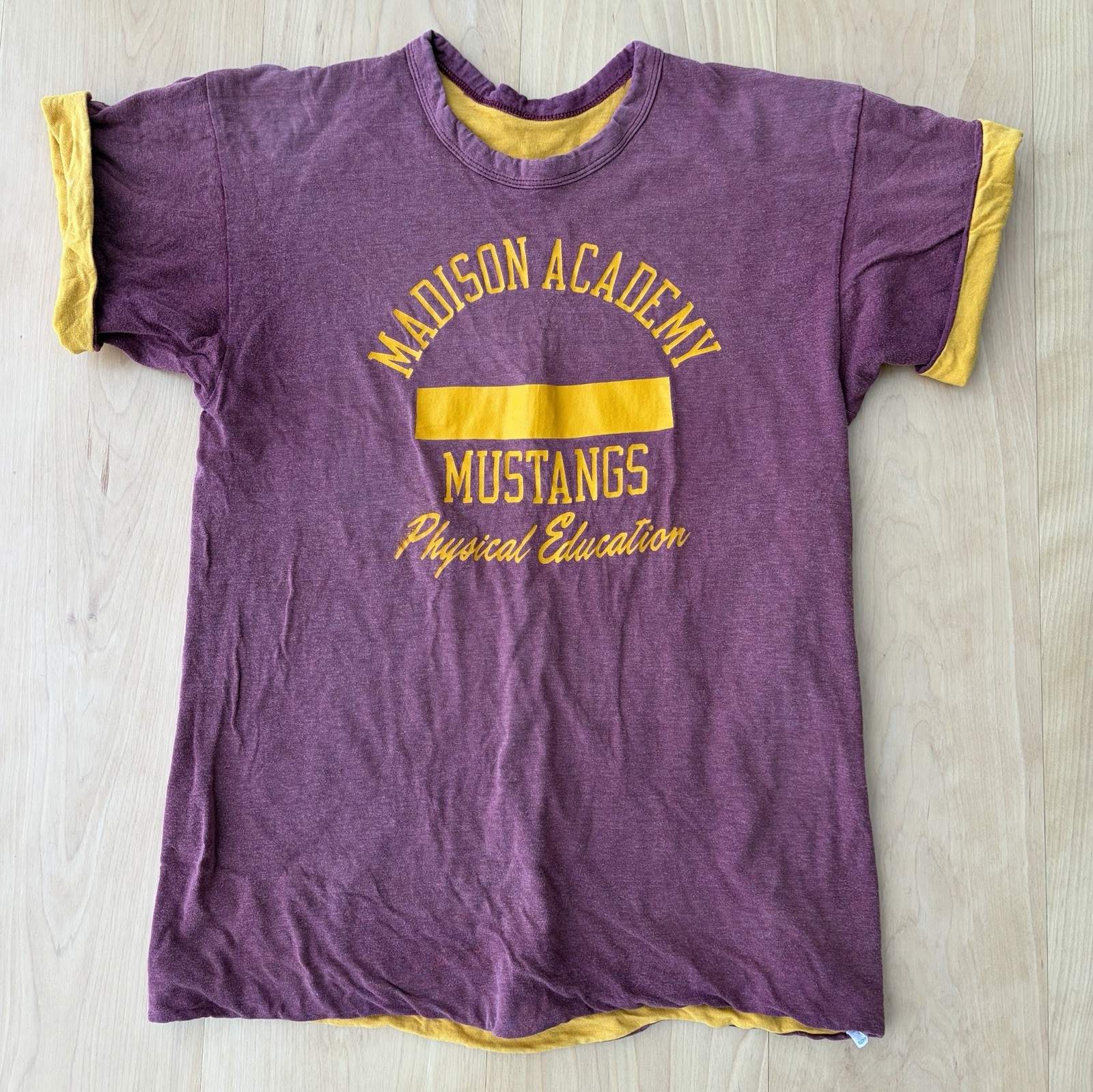 VTG ‘60s Champion Reversible Tshirt Madison Academy Mustangs VTG ‘60s Champion Reversible Tshirt Madison Academy Mustangs
