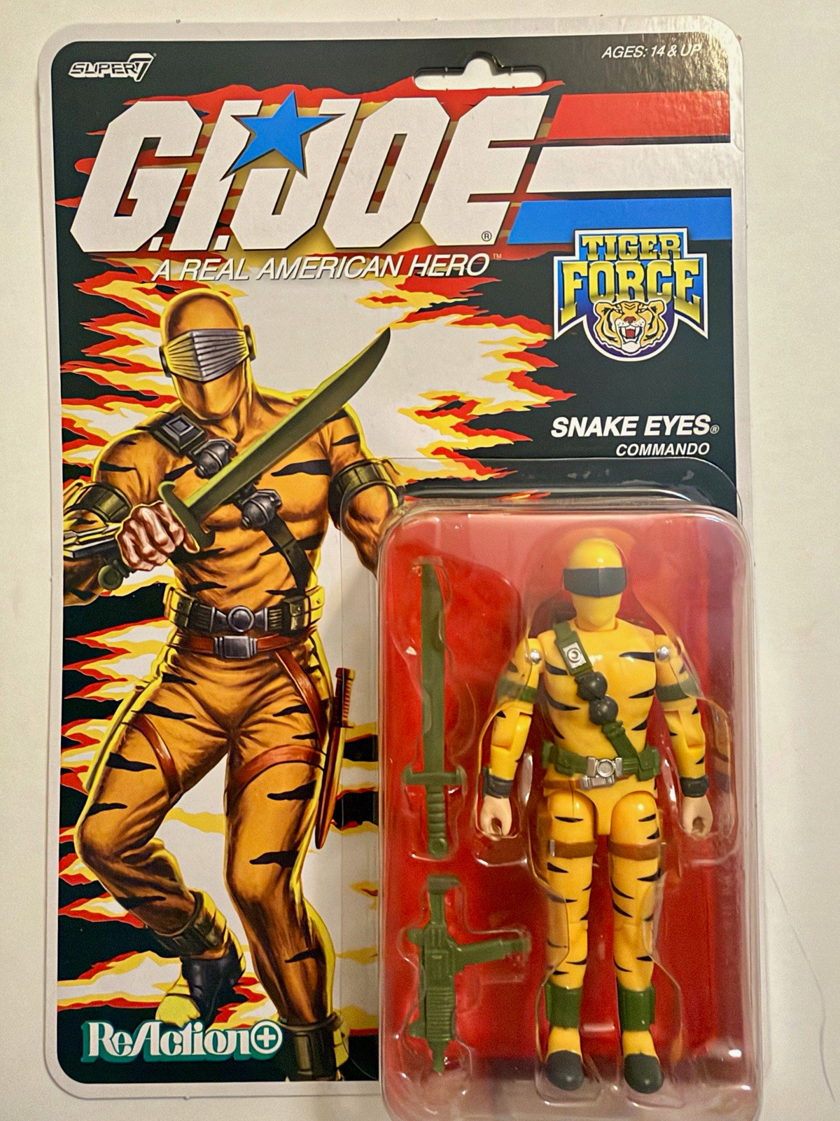 GI Joe Super7 ReAction+ Tiger Force Snake Eyes Target Exclusive O-Ring 2026 NEW