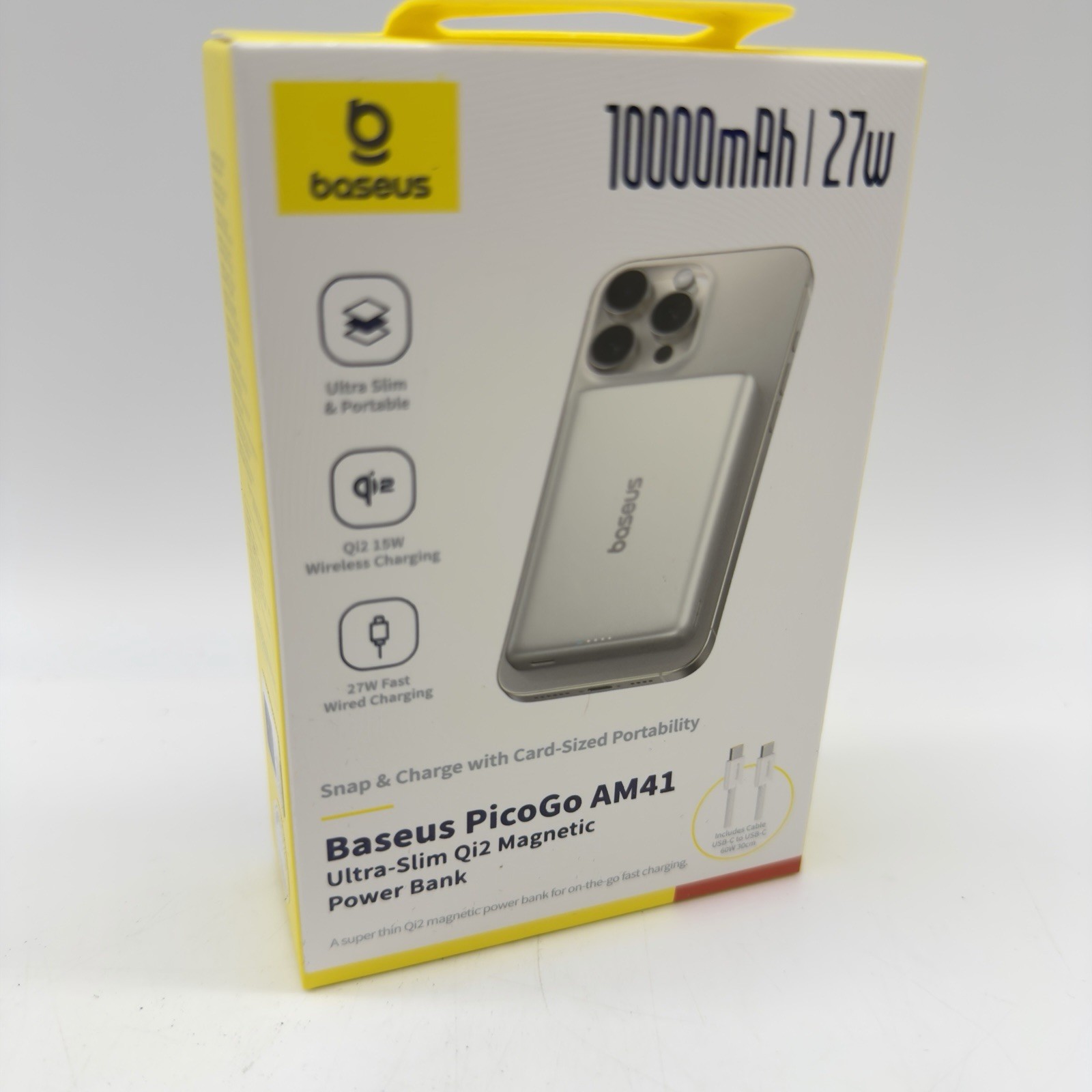 Baseus Picogo Magsafe Portable Charger, Qi2 Certified 0.5\