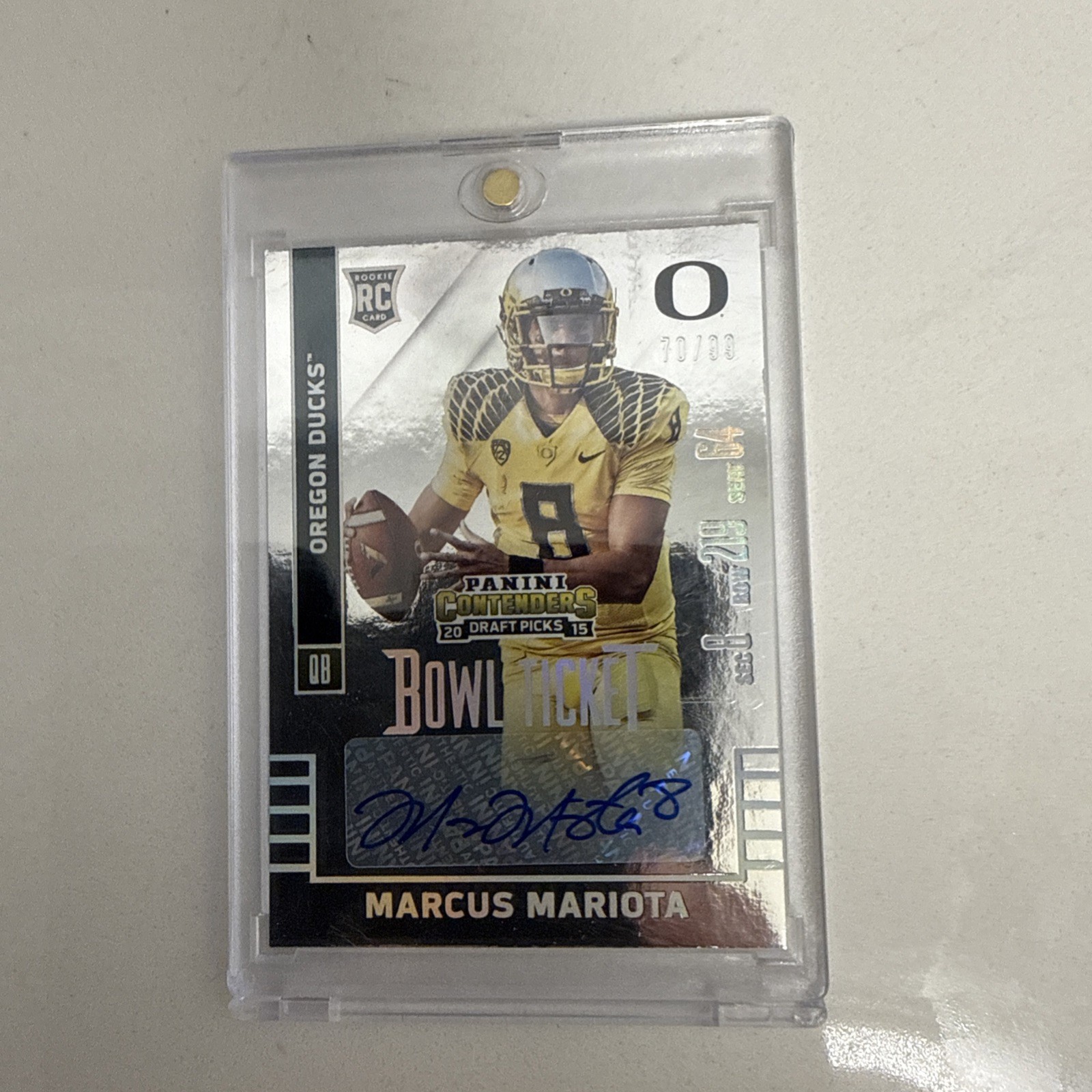 2015 Contenders Draft Picks Marcus Mariota Rookie Card #131 2015 Contenders Draft Picks Marcus Mariota Rookie Card #131