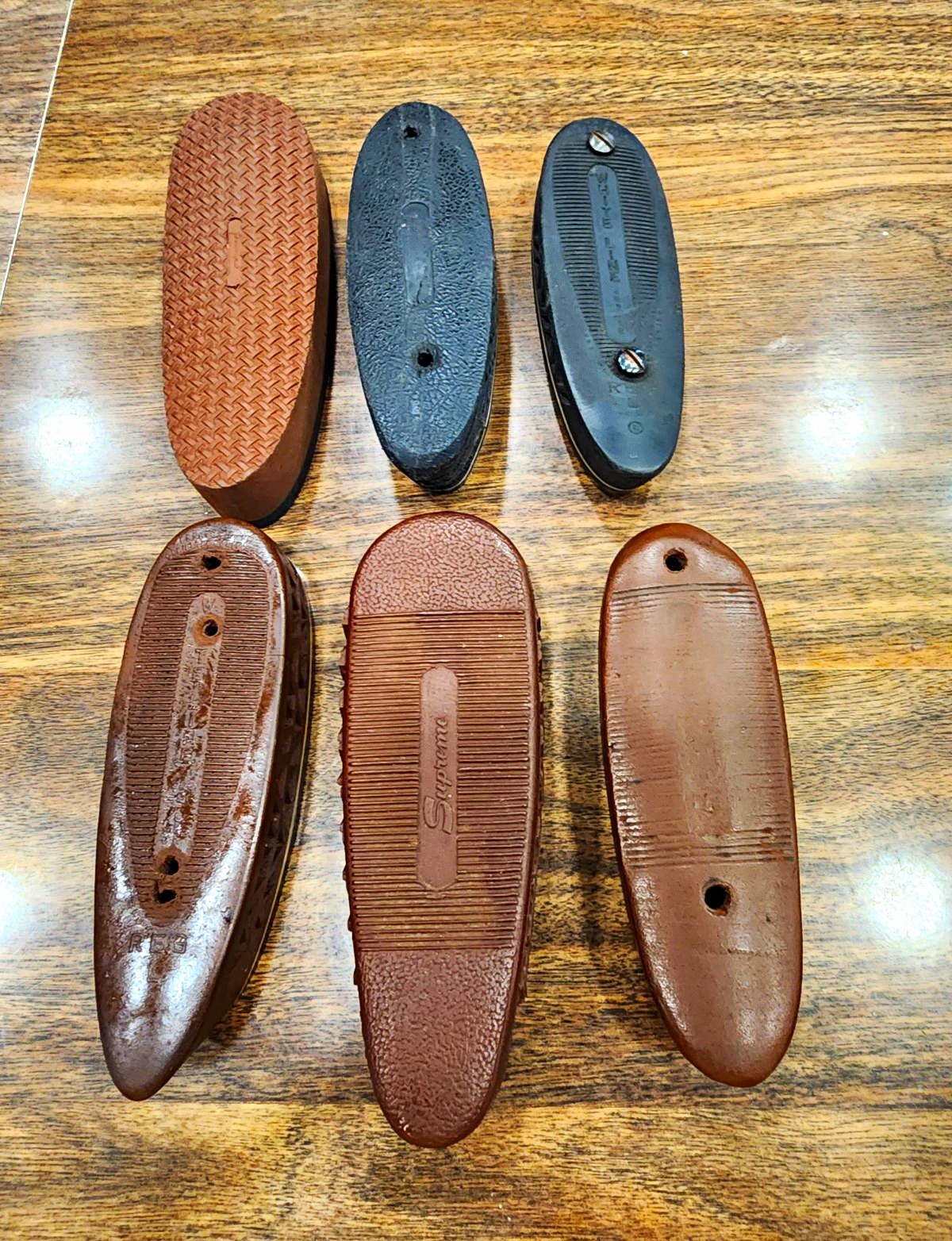 Vintage New And Used Recoil Pads Pachmayr And One Supreme Lot Of 6 Vintage New And Used Recoil Pads Pachmayr And One Supreme Lot Of 6