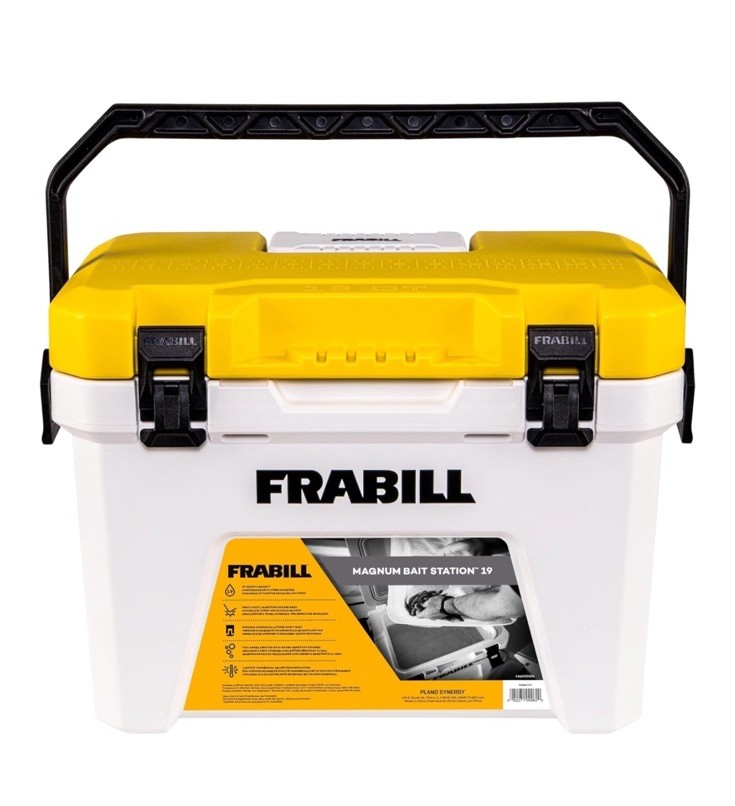 Frabill 19 Quart Magnum Bait Station with Dual Speed Aerator for Fishing NIB