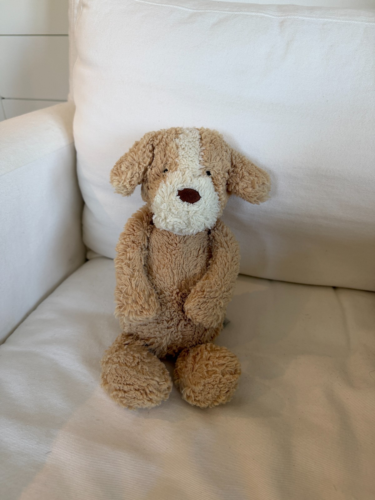 Jellycat Bashful Puppy Plush Tan White Brown Buttercup London Medium 12