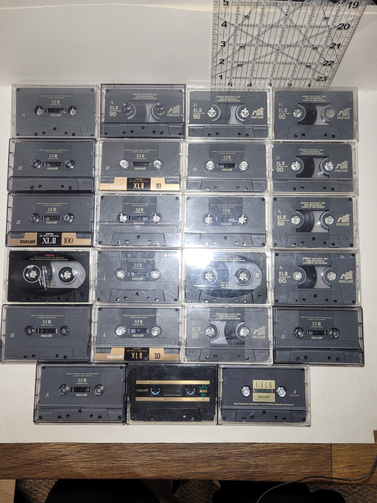 Maxell XLII Blank Cassette Tape Lot BULK ERASED 