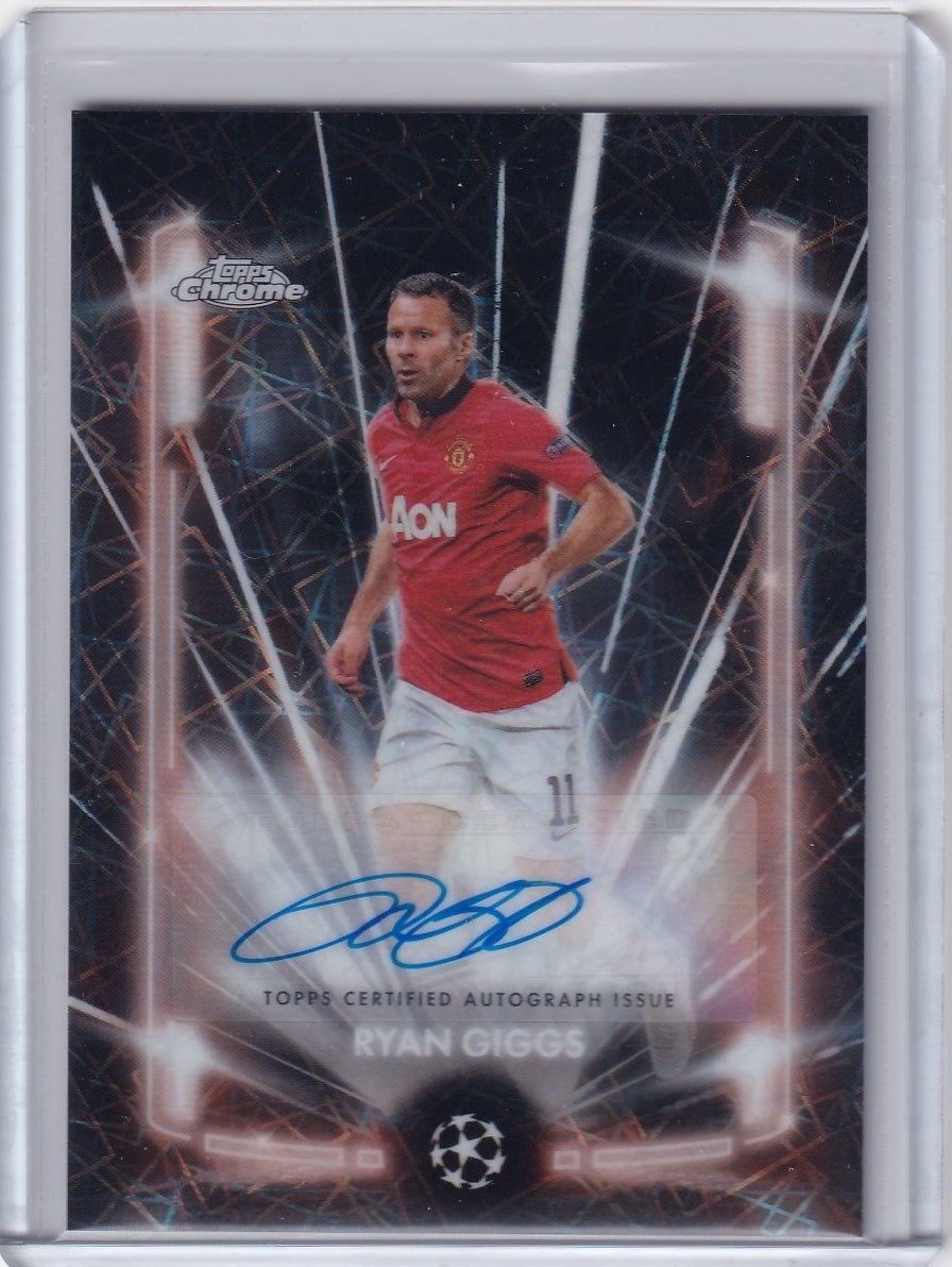 2024-25 Topps Chrome UEFA CC - Ryan Giggs Black Lazer Autograph #BLA-RG Auto 