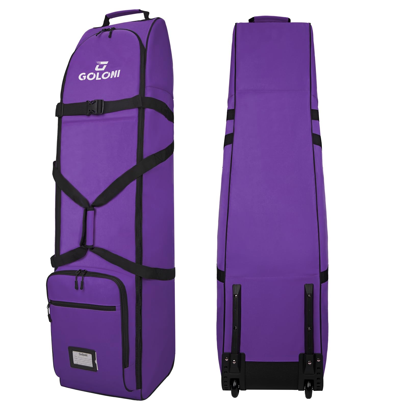 Goloni Golf Travel Bag with Wheels for Airlines, Heavy Duty Golf Club Travel ...