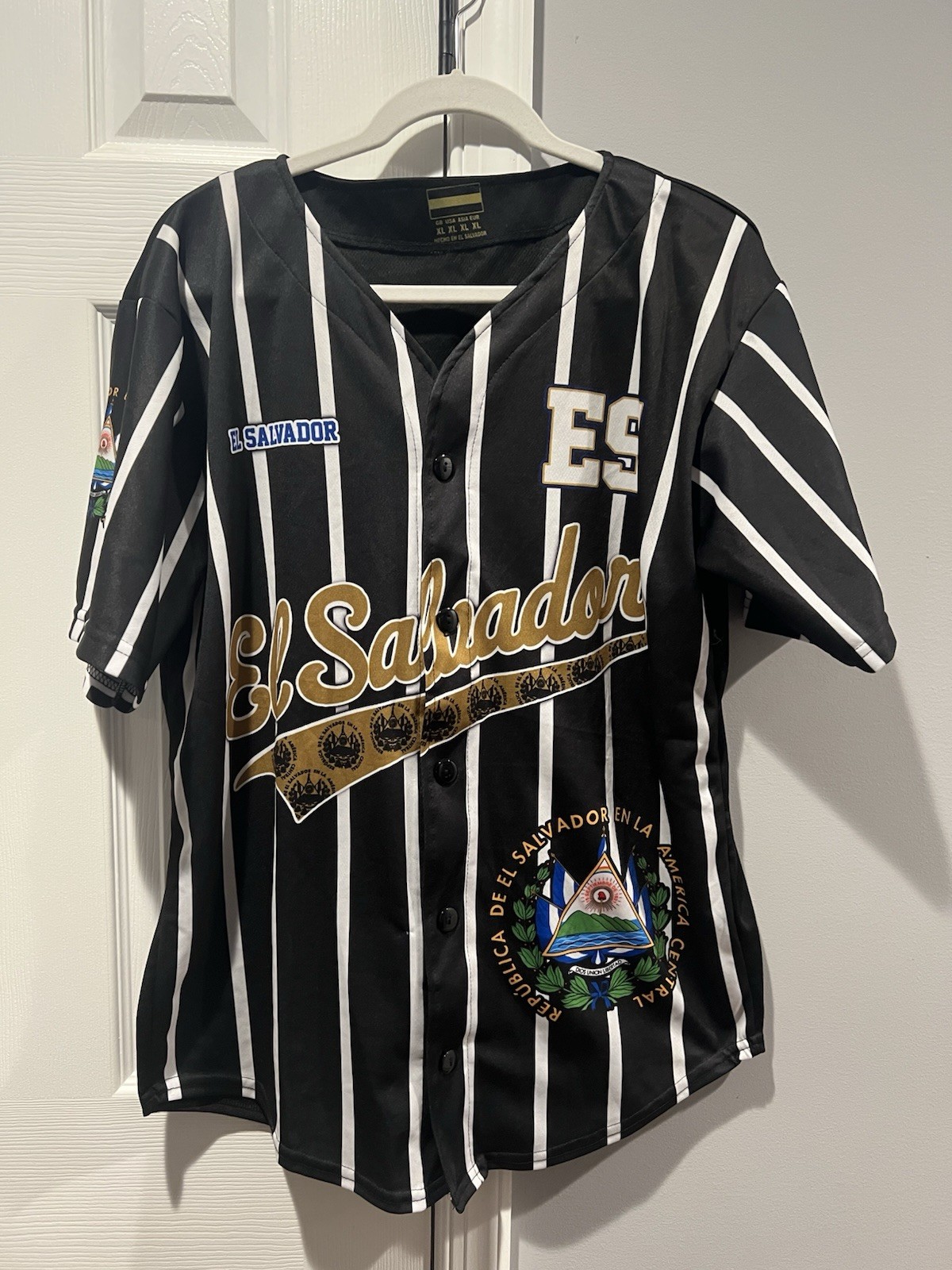 El Salvador Baseball Style Jersey Adult XL