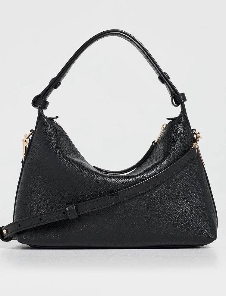 Tory Burch NWT Mellow Shoulder Bag In Black Style# 185924