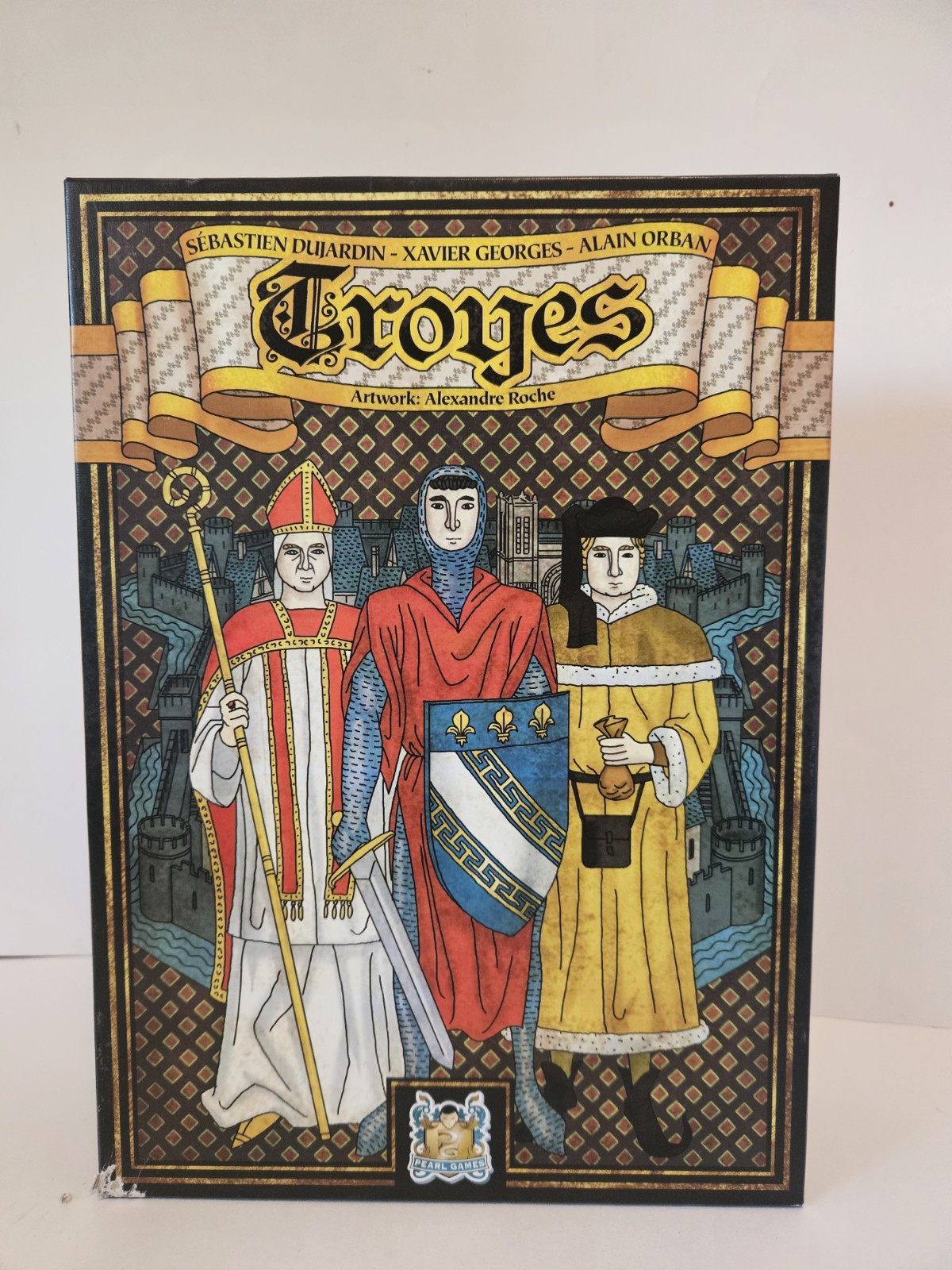 Pearl Games Troyes Board Game Sebastien, Xavier, Alain NEW Open Box Pearl Games Troyes Board Game Sebastien, Xavier, Alain NEW Open Box