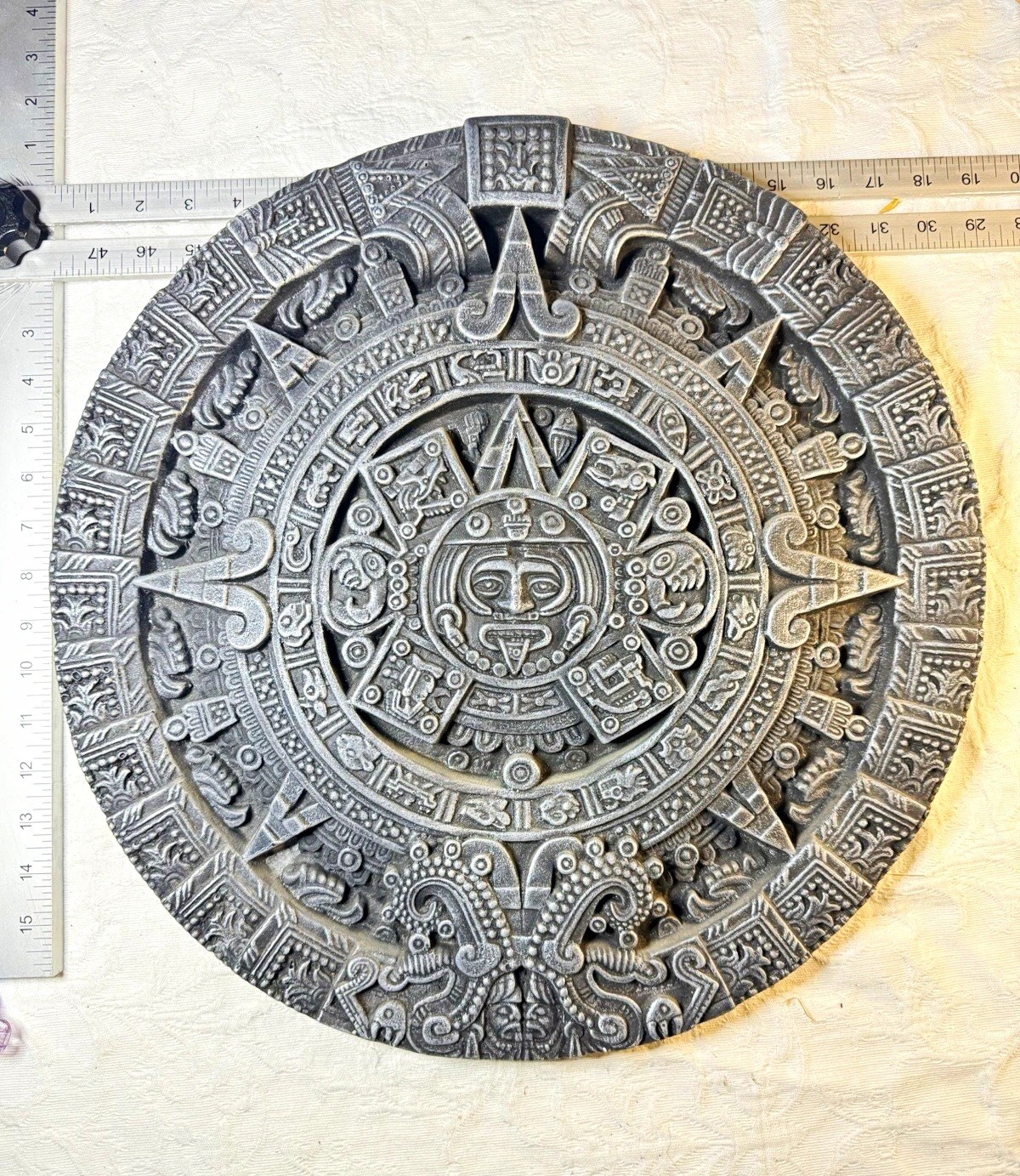 Vintage Aztec Sun Stone Calendar 18\