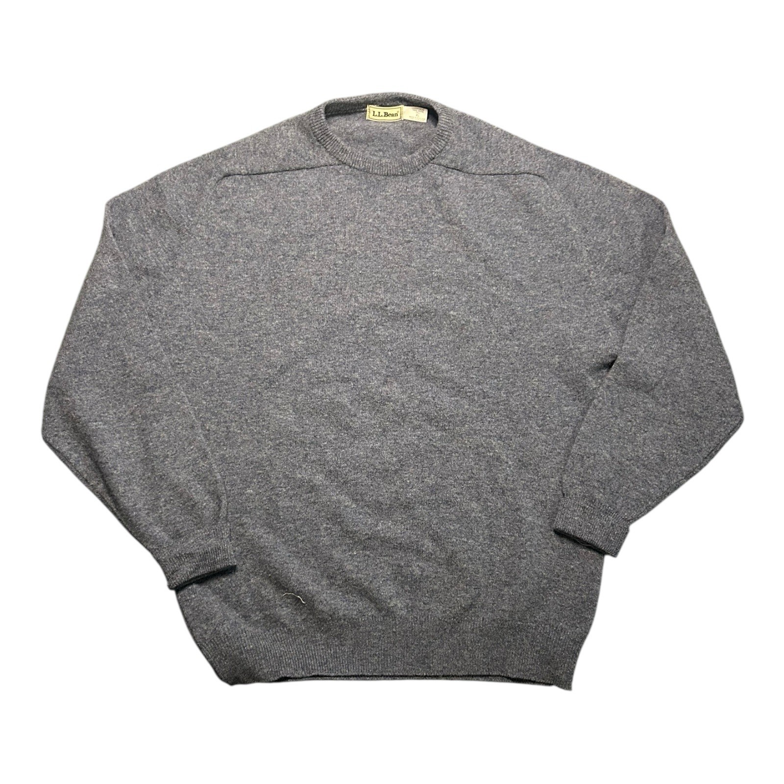 Vintage LL Bean Sweater 100% Wool Crewneck Mens XL Tall Blue Made in Scotland