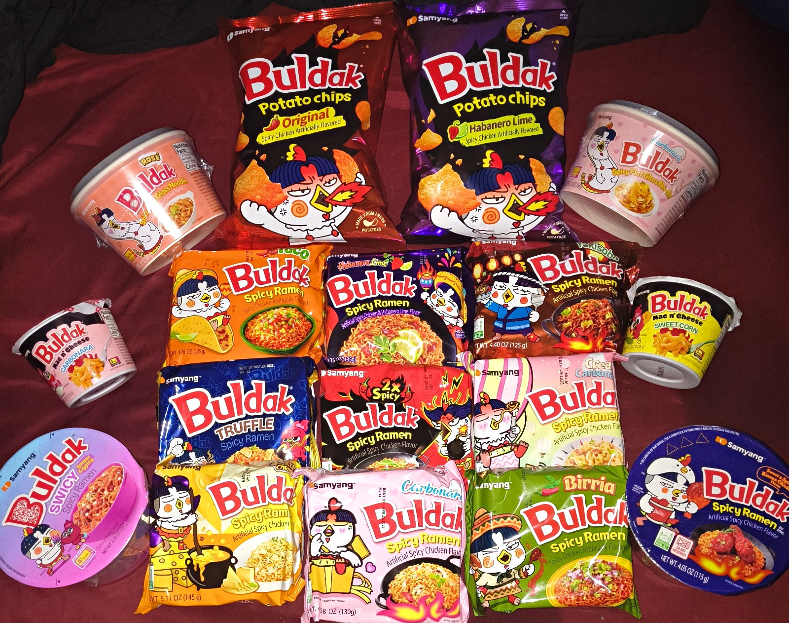13 Pack - Samyang Buldak Spicy Chicken Flavor Ramen Variety Pack Plus New Stuff 13 Pack - Samyang Buldak Spicy Chicken Flavor Ramen Variety Pack Plus New Stuff
