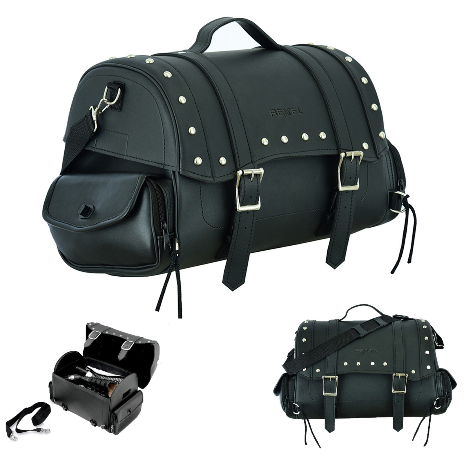 Motorcycle Tail Bag 40L Expandable Waterproof Rear Seat Trunk Luggage/Rack Bag