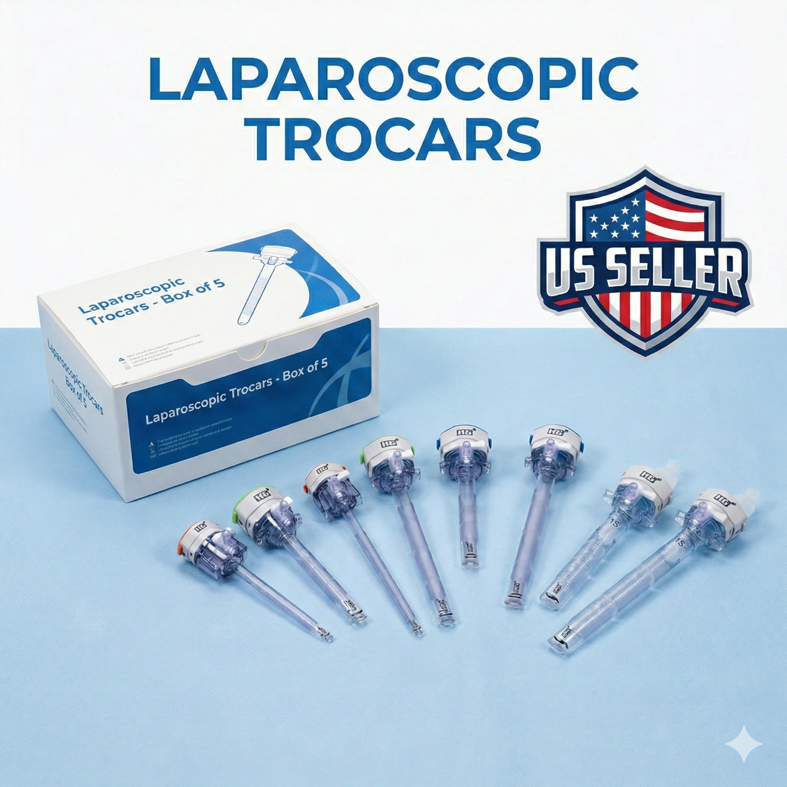 Optical Trocar - Auto Locking Full-Detachable Trocar Laparoscopic Instruments