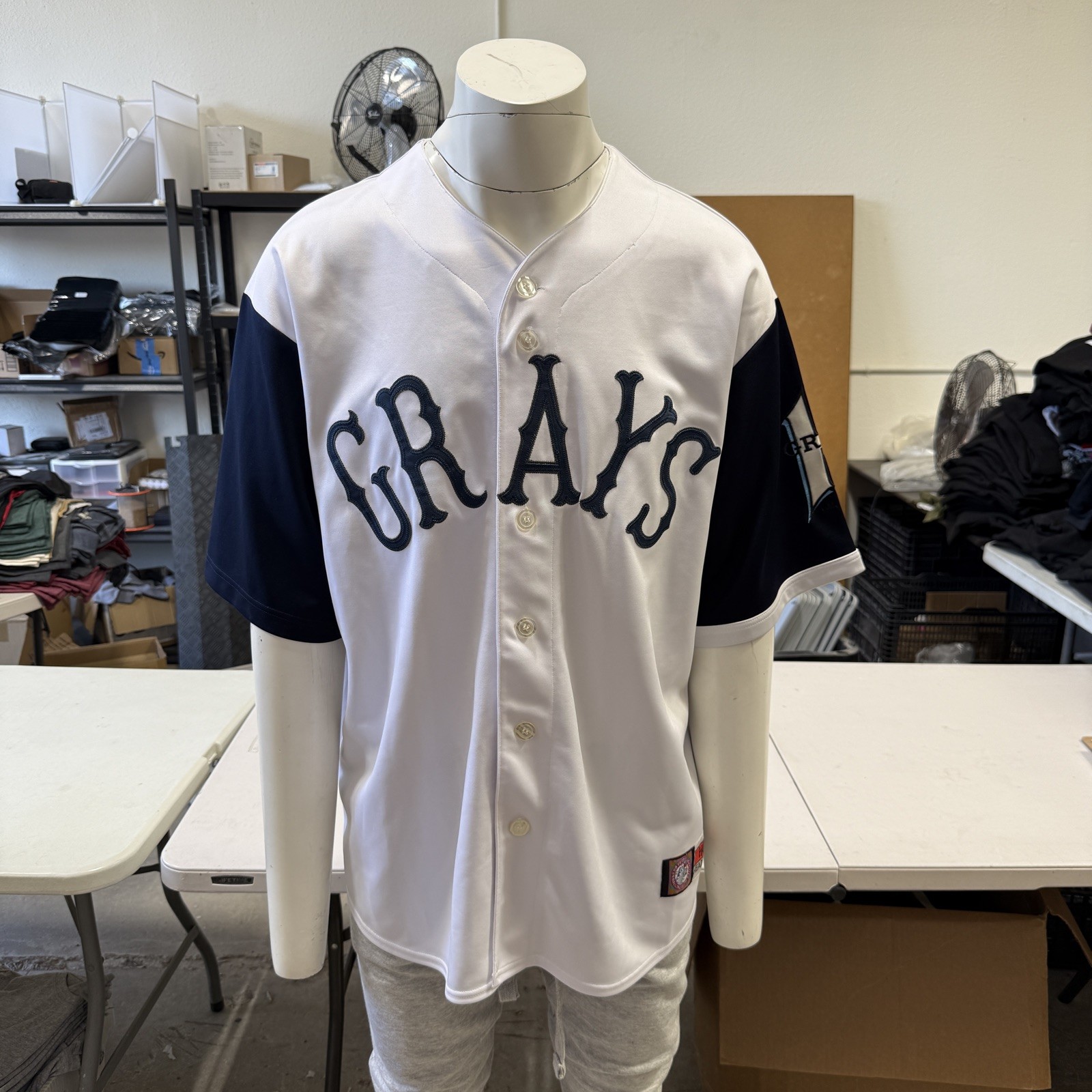 Homestead Grays 20 Josh Gibson Negro Leagues Jersey Headgear Size 2XL White