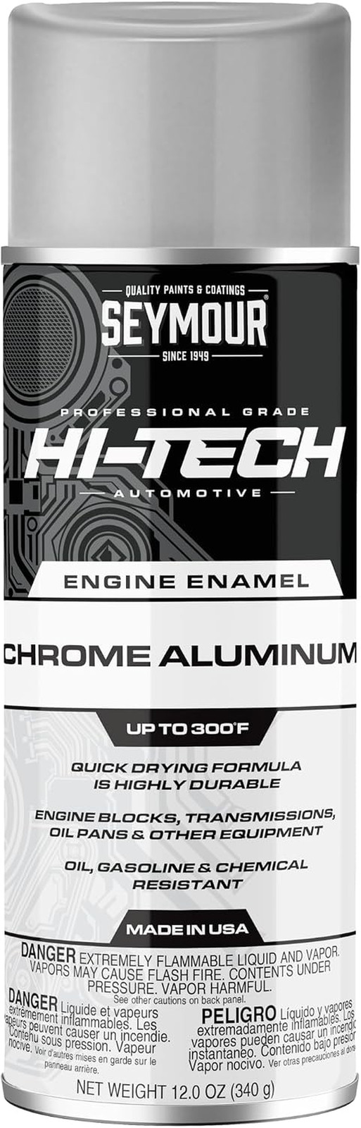 Seymour EN-41 Hi-Tech Engine Spray Paint, Chrome Aluminum 12 Ounce (Pack of 1) Seymour EN-41 Hi-Tech Engine Spray Paint, Chrome Aluminum 12 Ounce (Pack of 1)