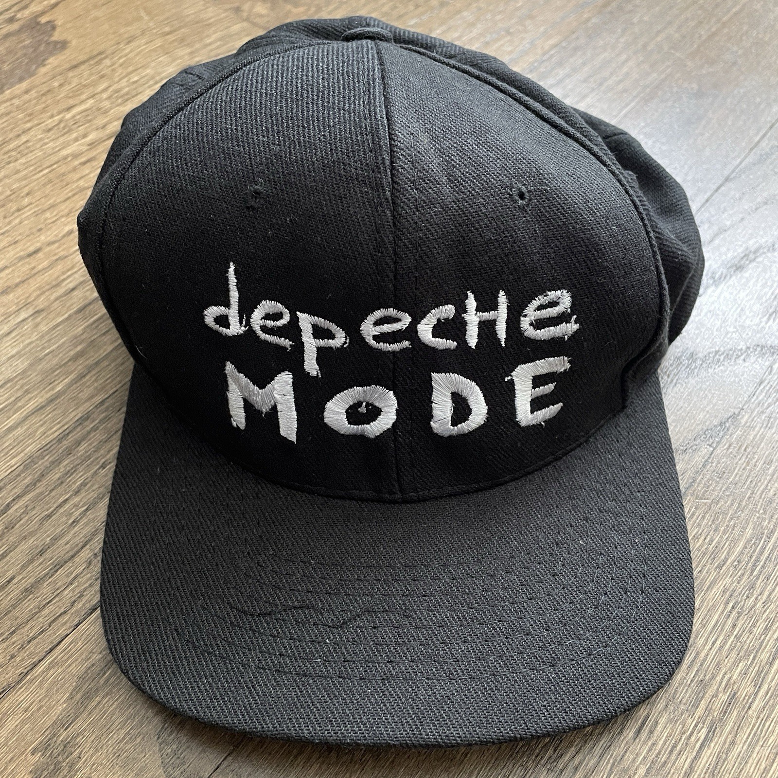 Vintage 90’s Depeche Mode Concert Band Tour Snapback Hat One Size KC Goth Rock