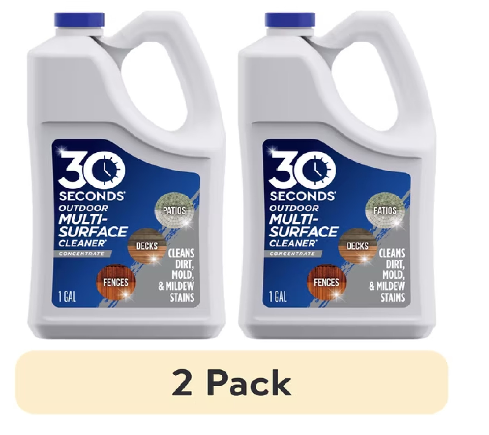 30 SECONDS Outdoor Cleaner for Stains from Algae, Mold and Mildew 2 Gallon