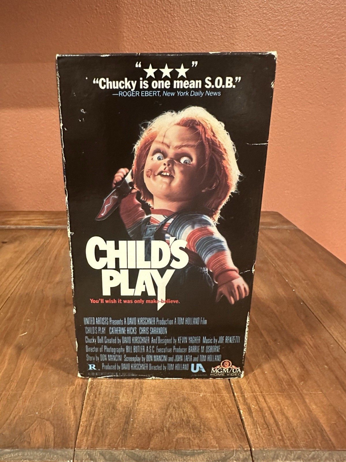 Child’s Play (1988) VHS 1989 MGM/UA Home Video Chucky Brad Dourif Horror
