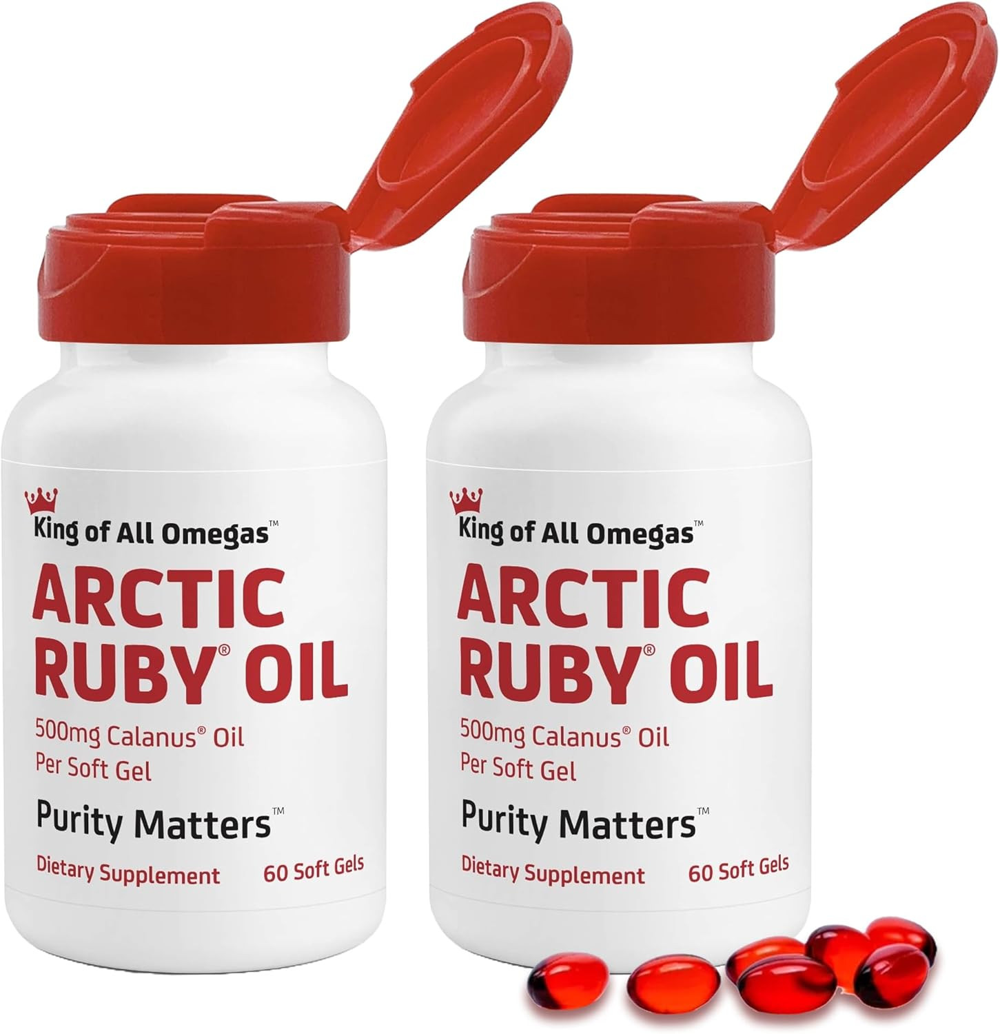 Immunocorp Arctic Ruby Oil 500mg Calanus Omega 3 120 Softgel Heart Immune Health