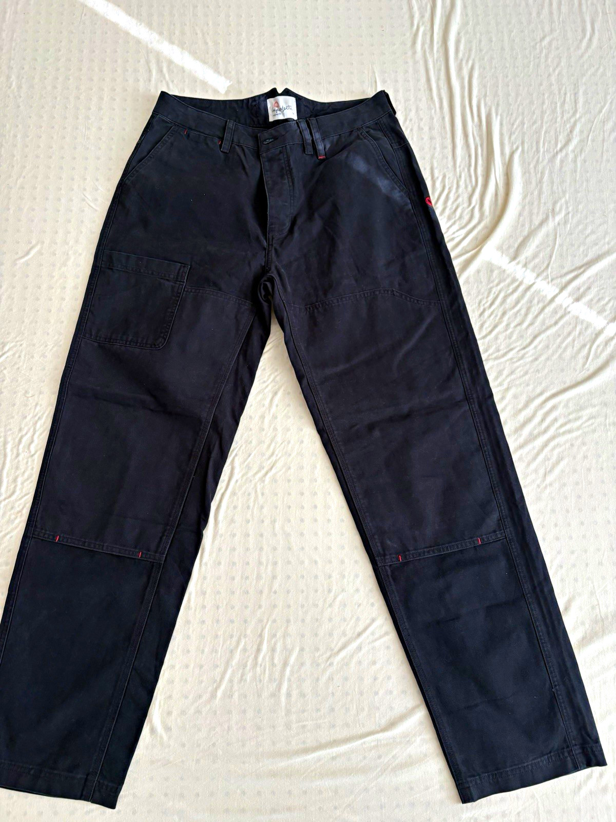 New Imperfects Men\'s Obsidian Canvas Cotton Pants 34x32 Straight Leg