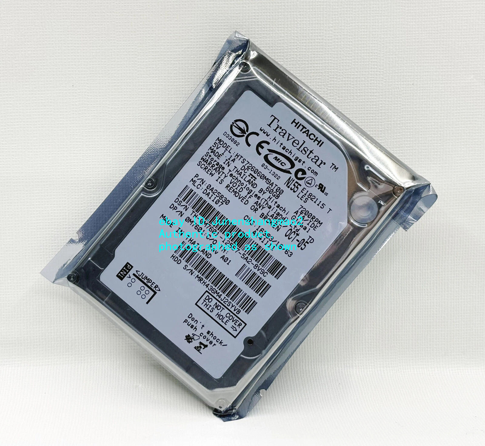 Hitachi Travelstar HTS726060M9AT00 60GB  7200RPM 2.5