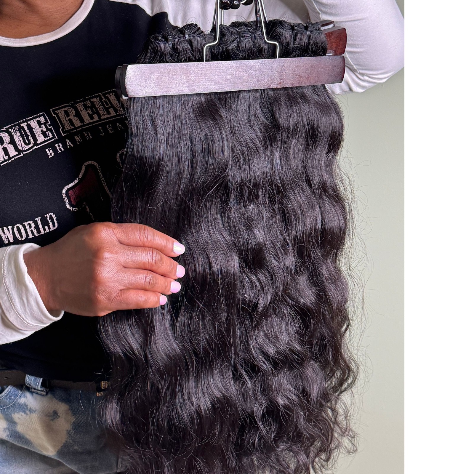 Raw Indian Human Hair Bundles Virgin Unprocessed Weave Extension