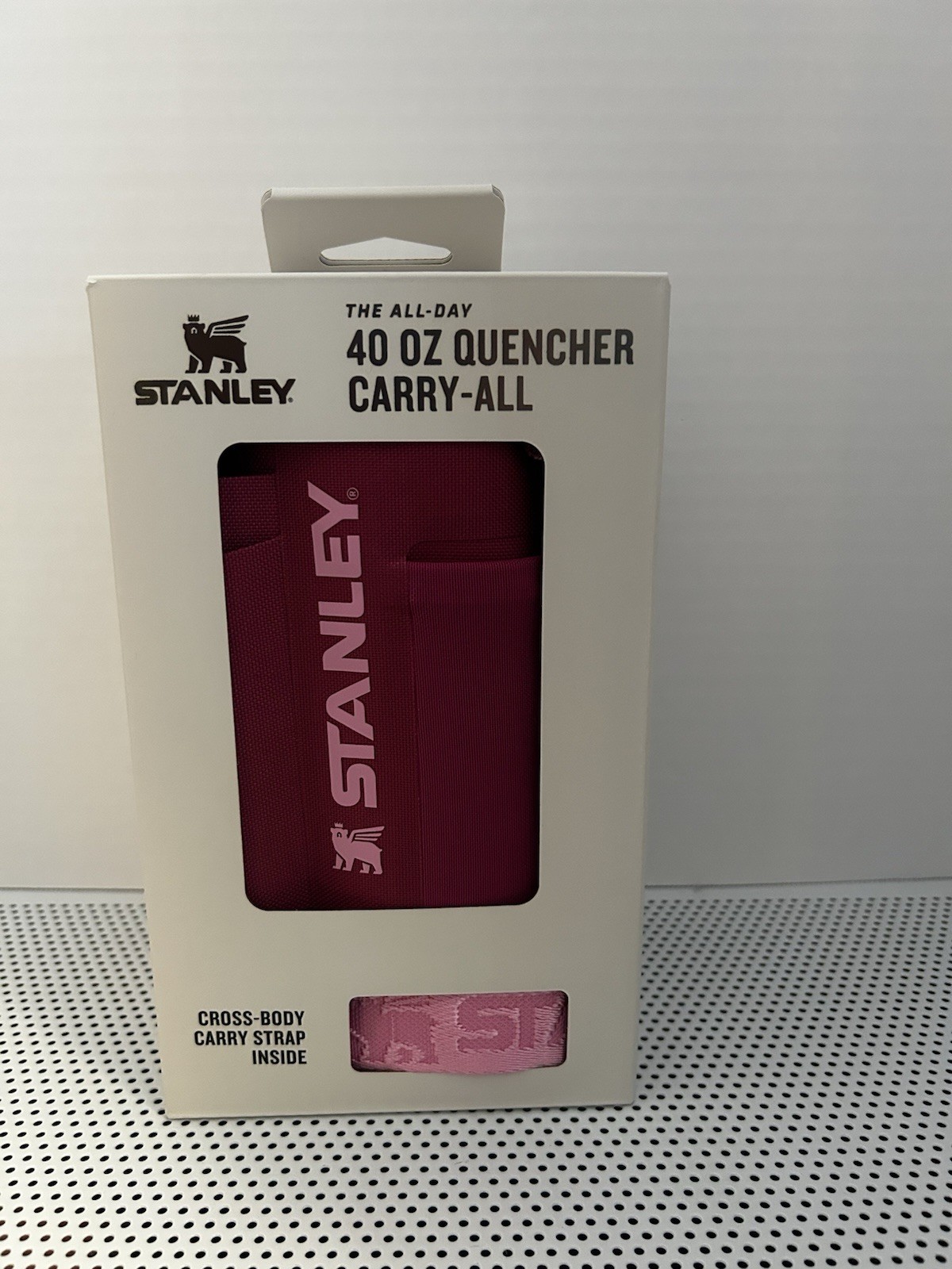 Stanley The All Day 40 oz Quencher Carry-All - Peony - New In Box