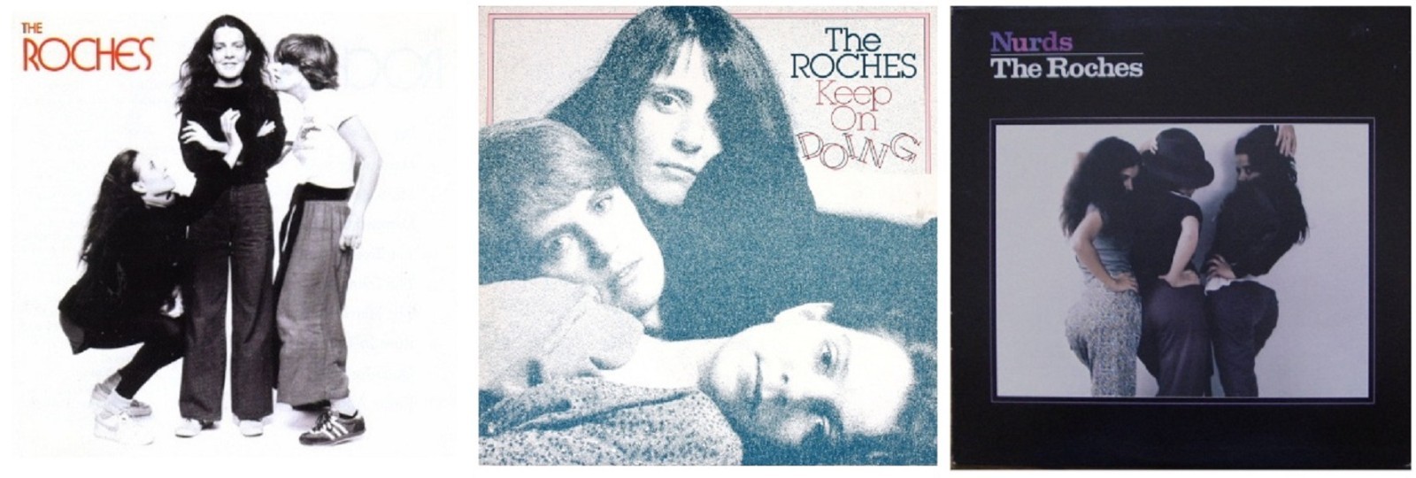 The Roches 3 LP Vinyl Lot S/T Nurds Keep On Doing Robert Fripp VG+