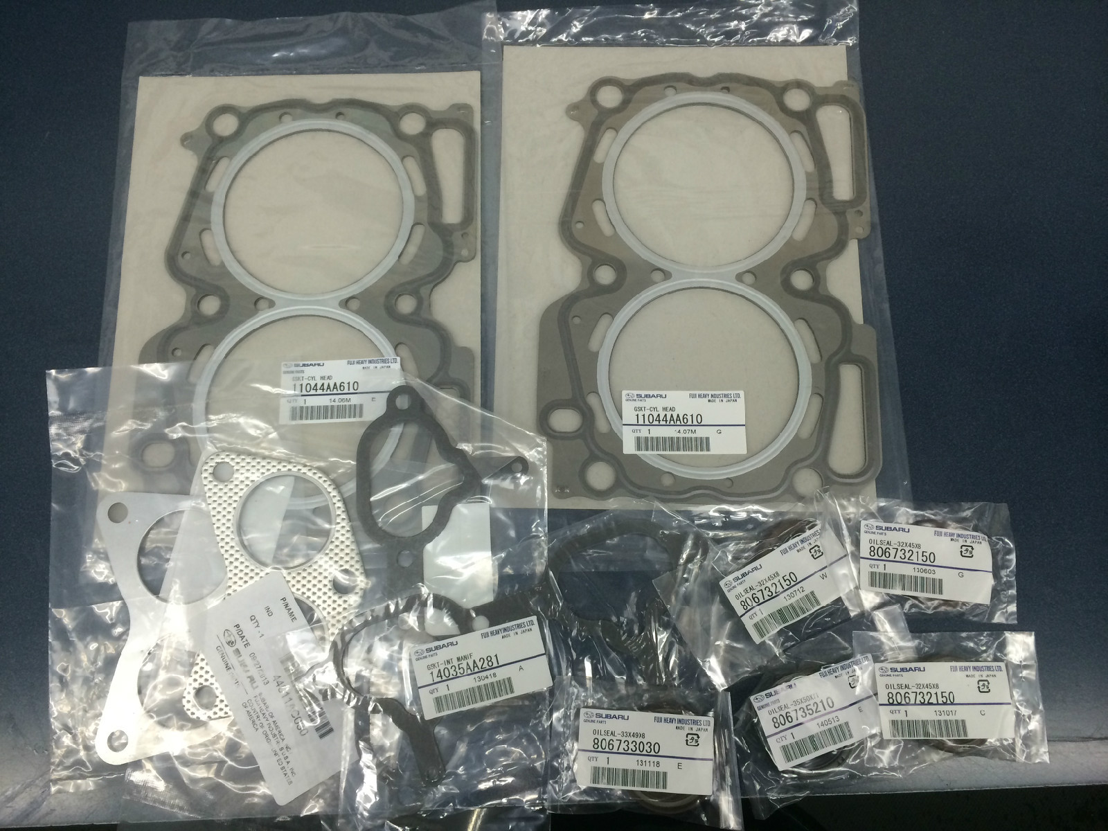 Genuine OEM Subaru MLS Head Gasket Kit Forester Legacy Outback Impreza EJ25D doh