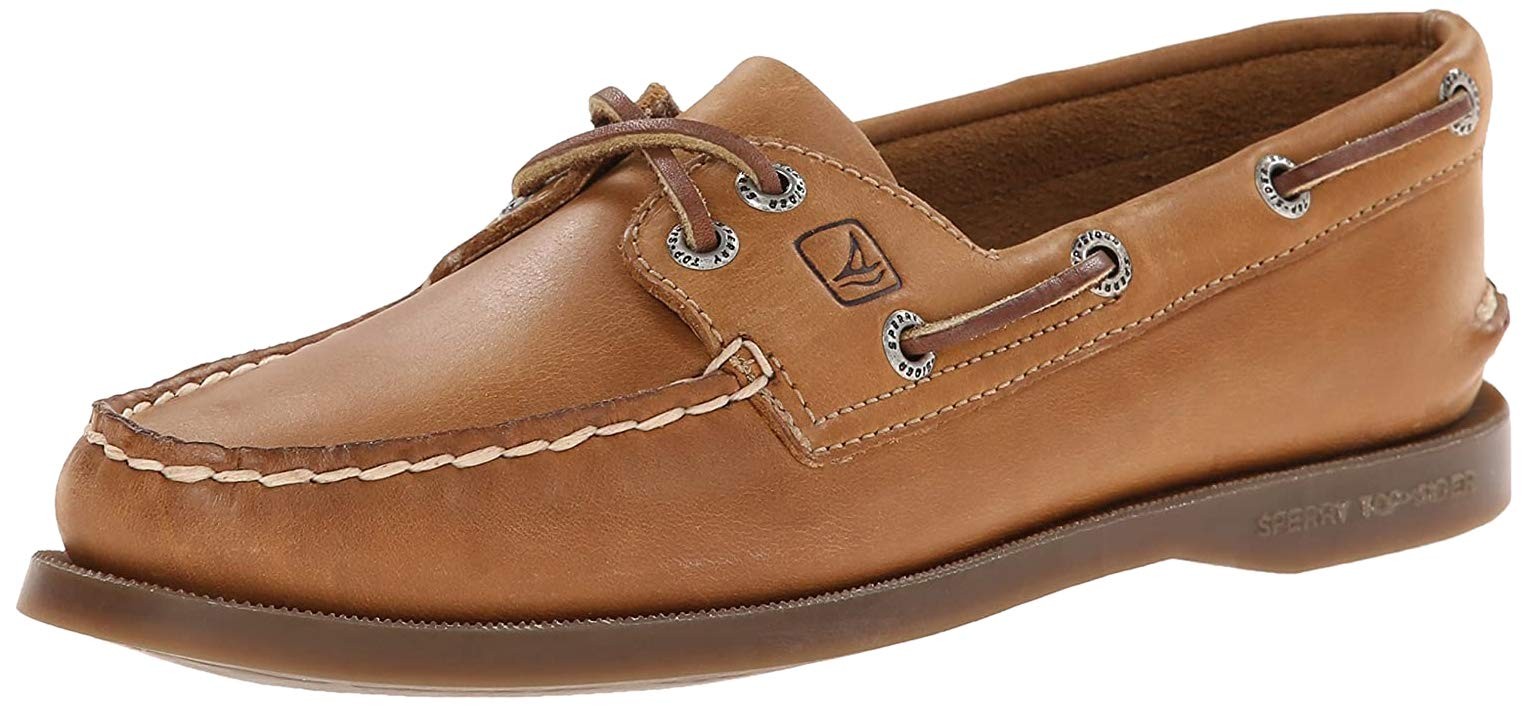 Sperry Womens Authentic Original Sahara 2-Eye Boat Shoes Honey Sole Size 6 B