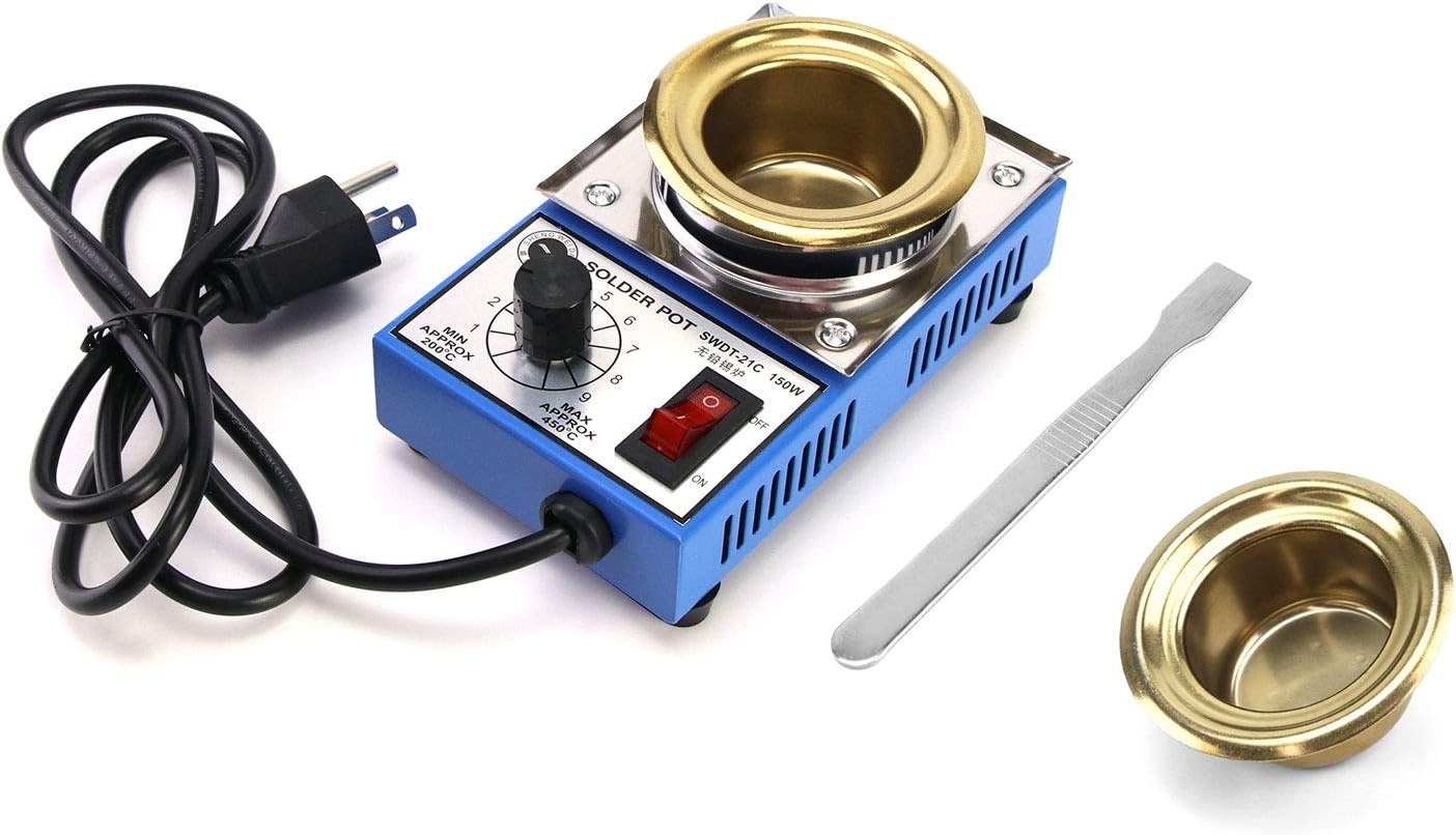 Solder Pot, 150W 110V, 50Mm Soldering Bath Titanium Plate, Capacity 500G 200-450 Solder Pot, 150W 110V, 50Mm Soldering Bath Titanium Plate, Capacity 500G 200-450