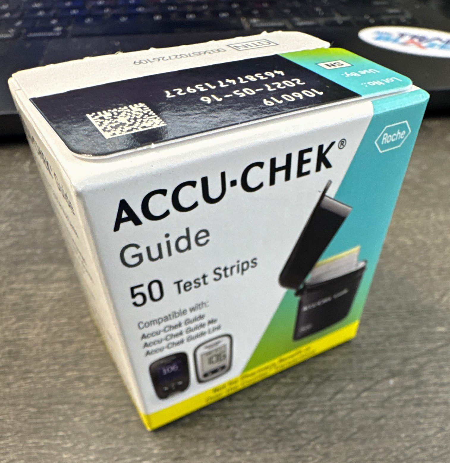 ACCU-CHEK Guide 50 Glucose Blood Test Strips No Coding Exp 2027-05-16 ACCU-CHEK Guide 50 Glucose Blood Test Strips No Coding Exp 2027-05-16
