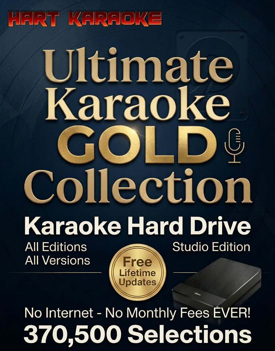 STUDIO Karaoke Hard Drive Collection -New Interface  Lifetime Updates 370,500+