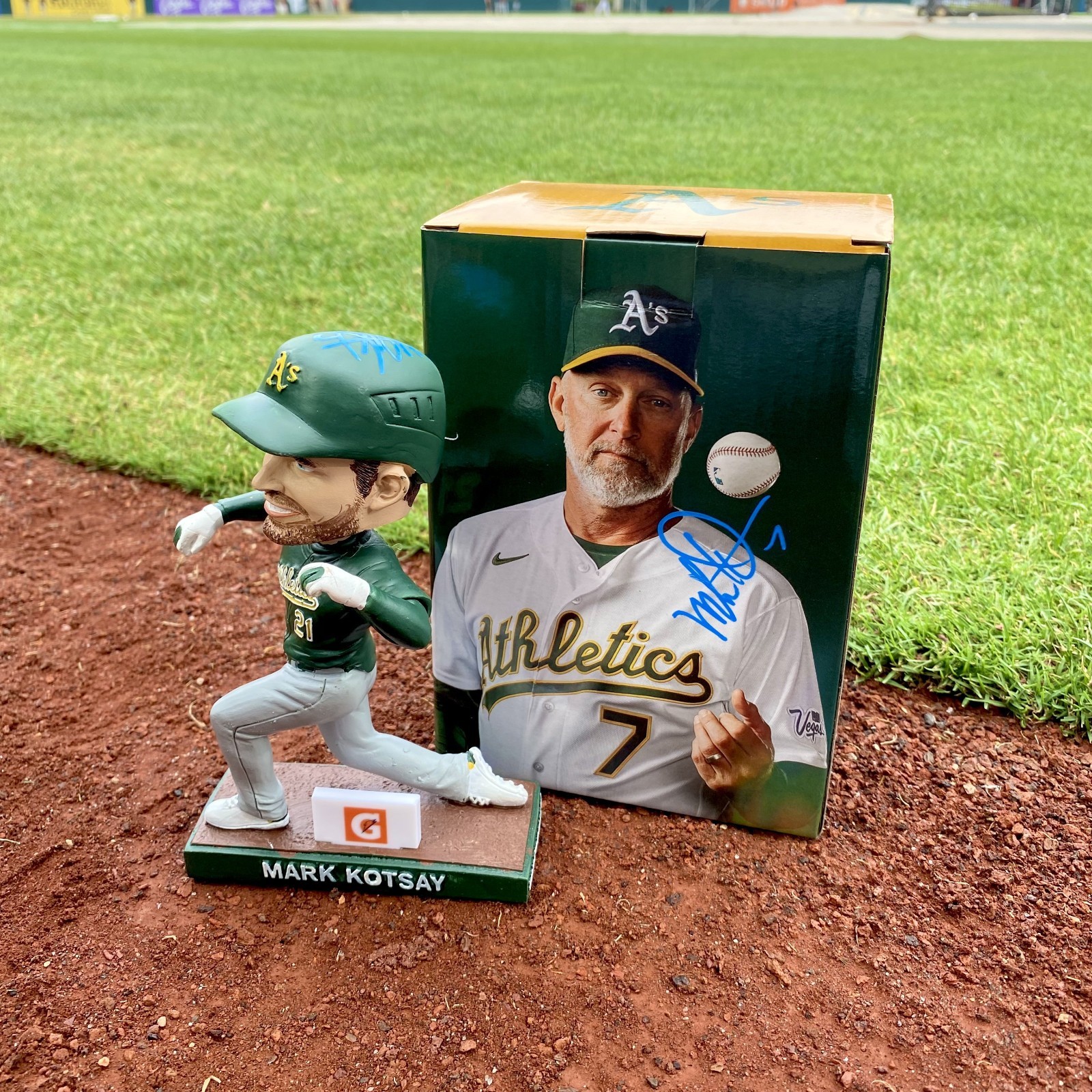 Mark Kotsay - 2026 Inside-the-Park HR Bobblehead - Dual Auto - SGA Athletics