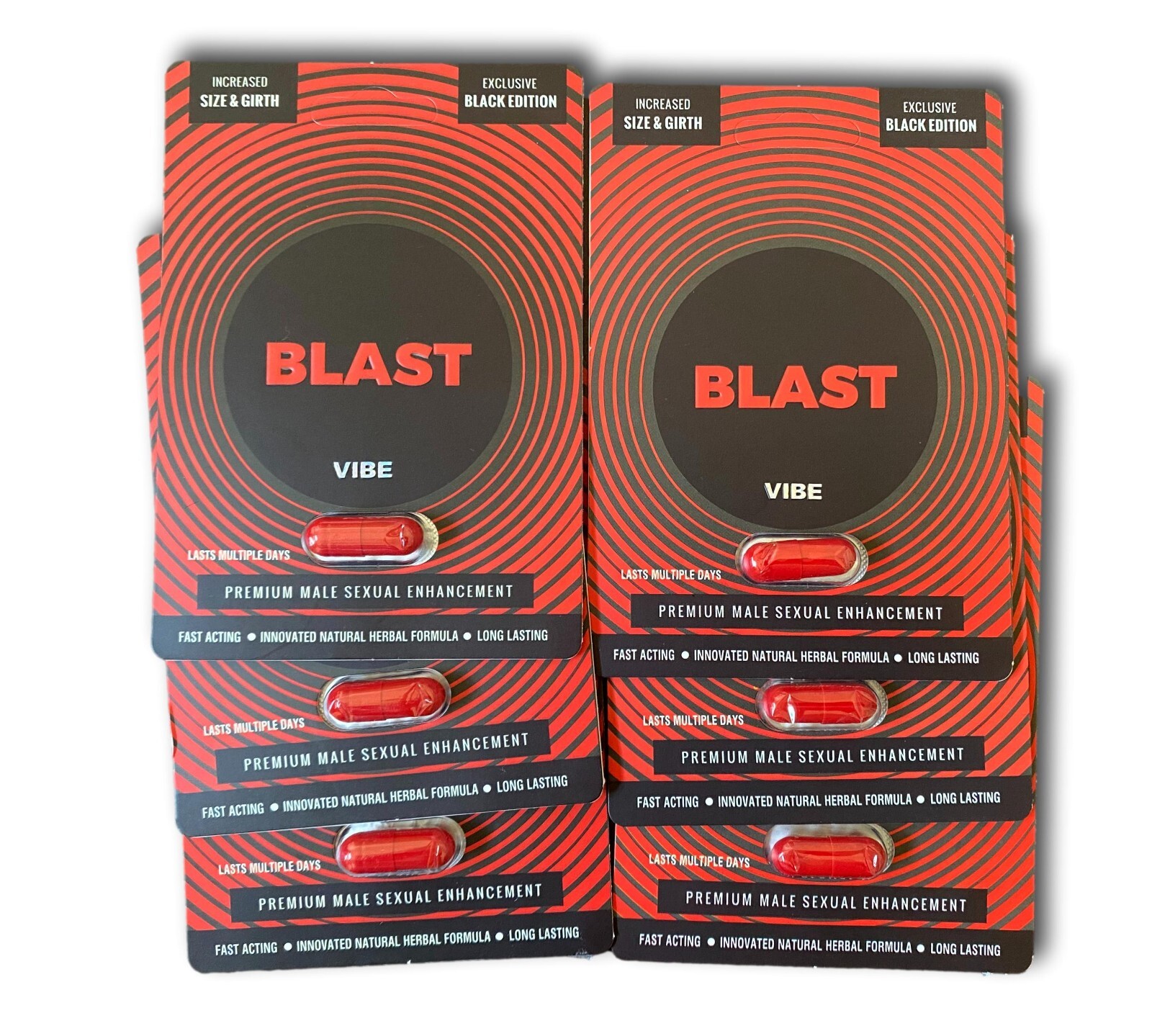 Original Blast Black Red Vibe Premium Energy Enhancement Performance Booster Original Blast Black Red Vibe Premium Energy Enhancement Performance Booster