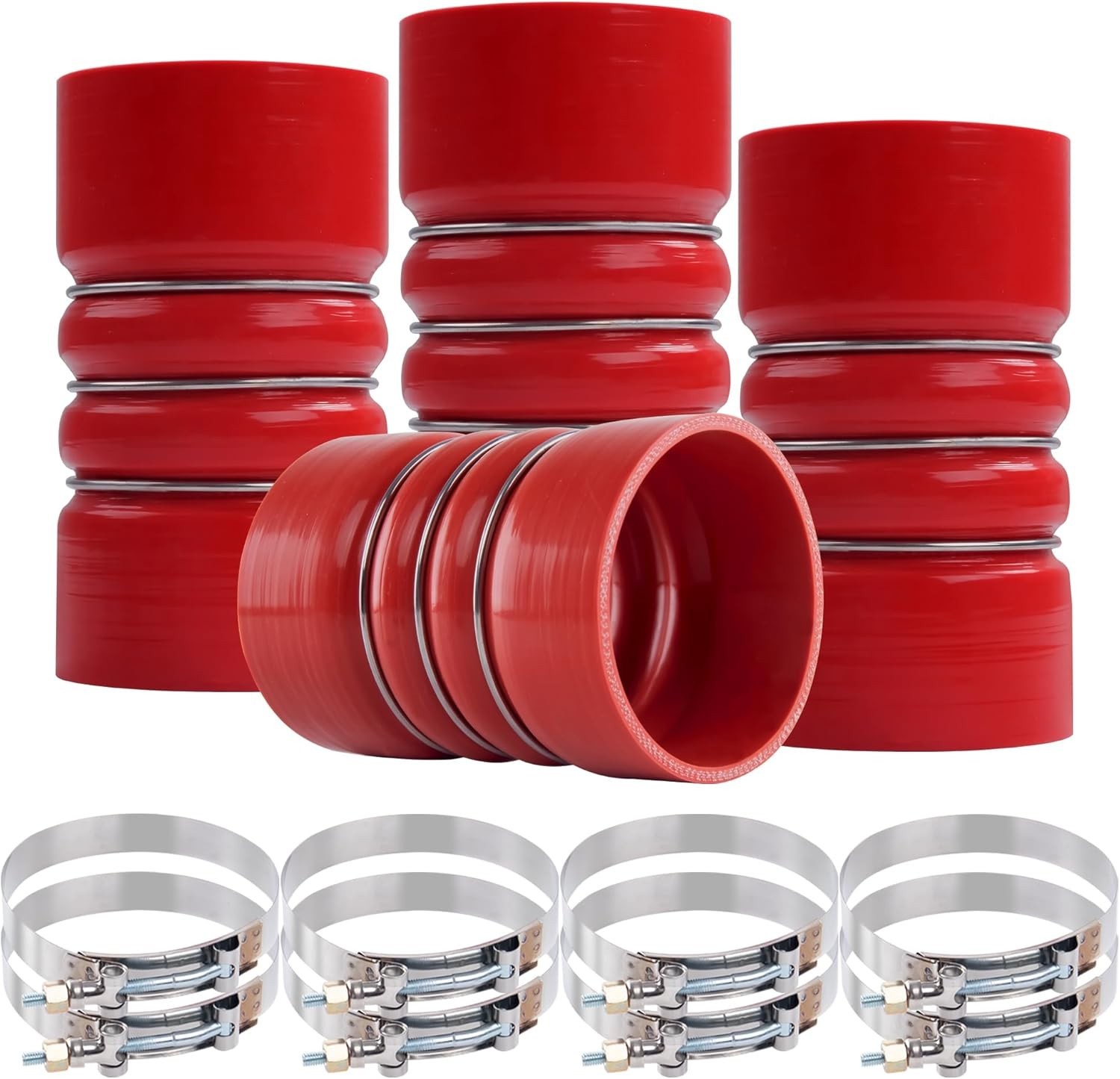Silicone Charge Air Cooler Hump Hose Boot Set 3\