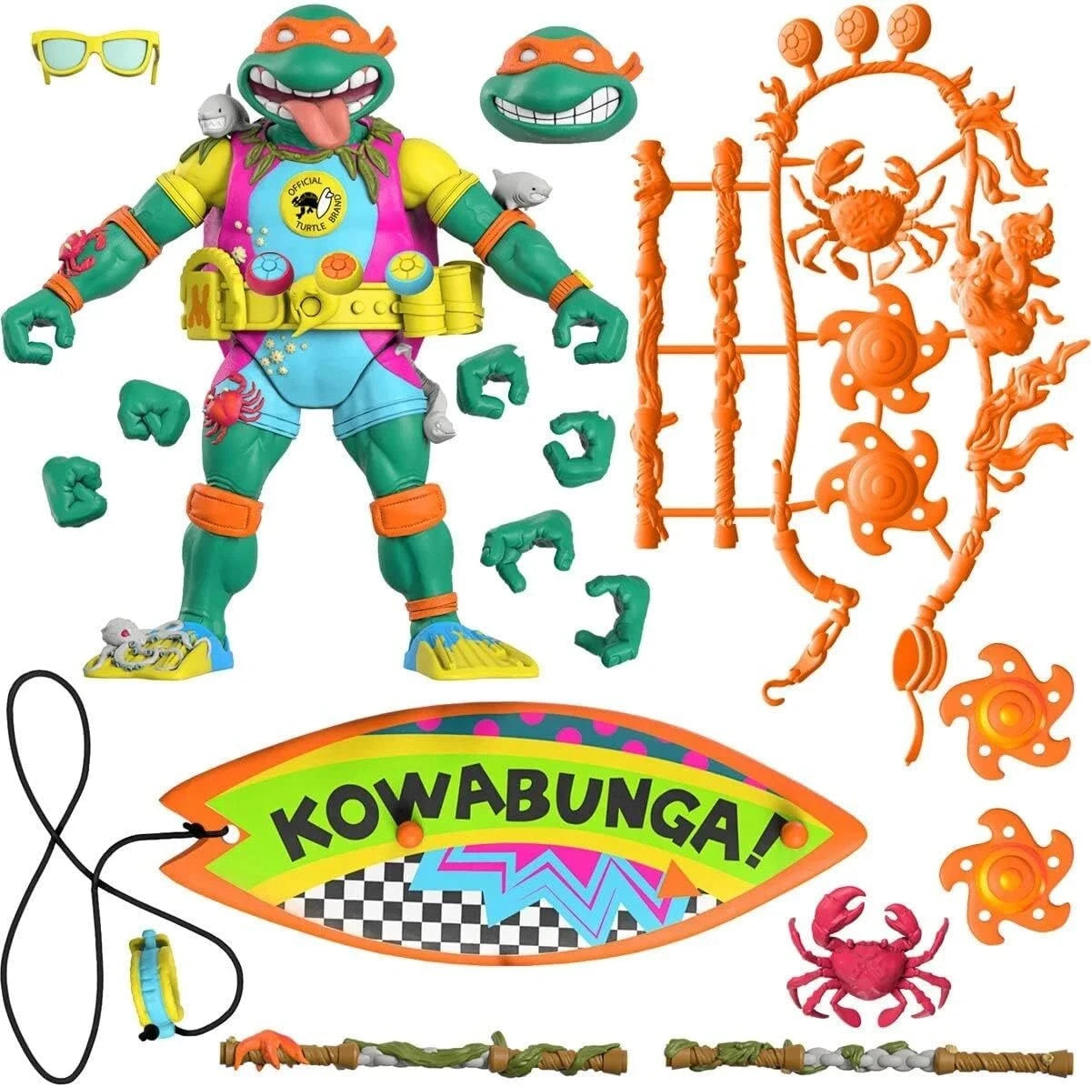 SUPER7 Teenage Mutant Ninja Turtles Ultimates Sewer Surfer Mike 7