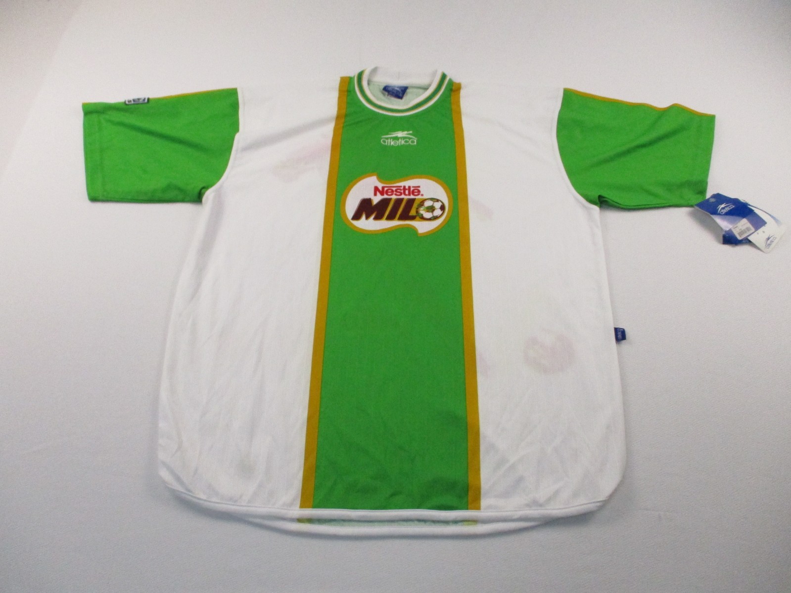 VTG Atletica MLS Nestle Milo Futbol Soccer Jersey Kit Mens XL Green Y2K